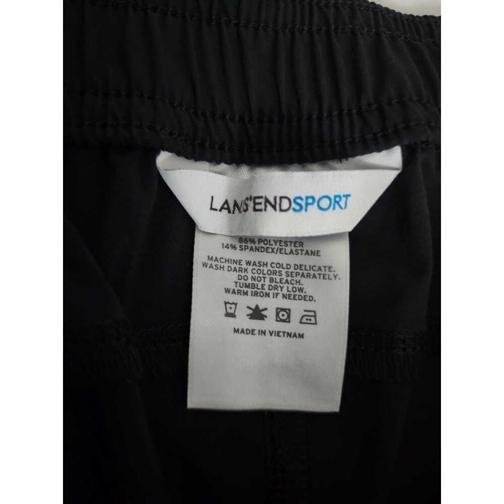 Lands' End Sport Athletic Workout Sports Running Shorts, Black Women's Size12 - Picture 5 of 10